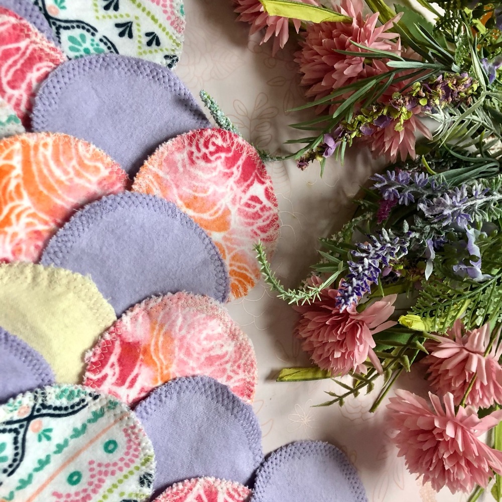 Pack of 10- Handmade Reusable Cotton Rounds